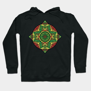 Red African Inspired Mandala Hoodie